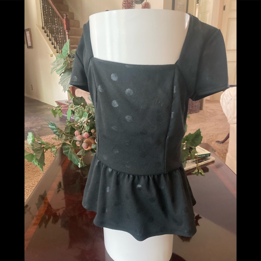 Urban Outfitters black peplum top